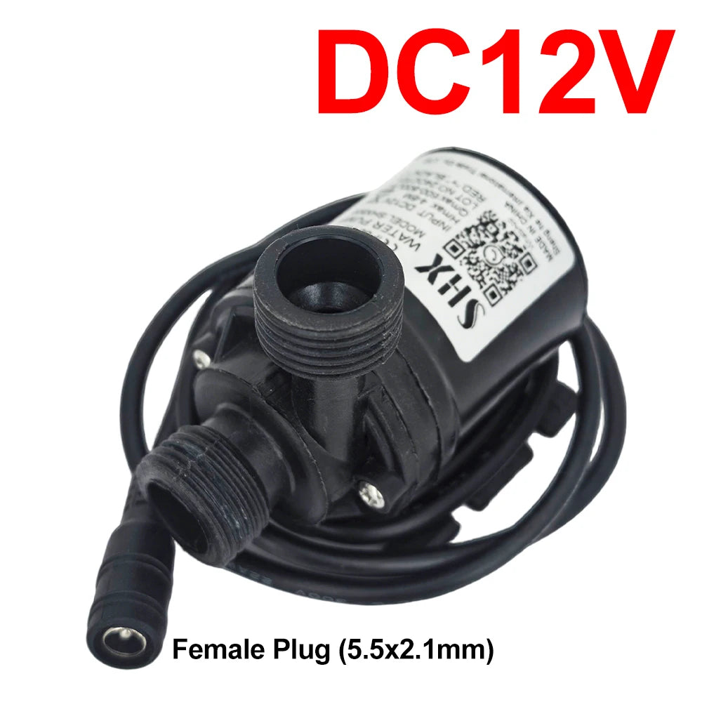 Mini DC12V/24V Brushless Submersible Water Pump for Aquariums, Ponds, and Fountains