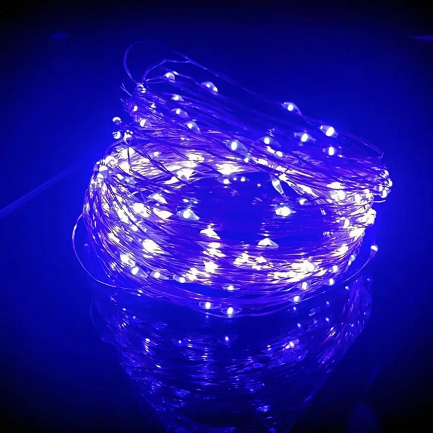 Waterproof USB LED Copper Wire Fairy Lights String - 10M & 20M Options for Christmas, Weddings, Parties, and Holiday Decor