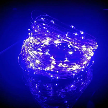 Waterproof USB LED Copper Wire Fairy Lights String - 10M & 20M Options for Christmas, Weddings, Parties, and Holiday Decor