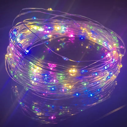 Waterproof USB LED Copper Wire Fairy Lights String - 10M & 20M Options for Christmas, Weddings, Parties, and Holiday Decor