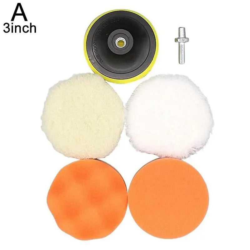 Universal 3/4-Inch Car Polish Pad for M10/M14 Soft Wool Machine Waxers - Car Body Polishing Discs and Cleaning Accessories