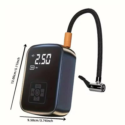 Wireless Car Air Compressor and Electric Tire Inflator for Motorcycles, Bicycles, Boats, and Inflatable Items