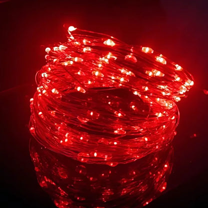 Waterproof USB LED Copper Wire Fairy Lights String - 10M & 20M Options for Christmas, Weddings, Parties, and Holiday Decor