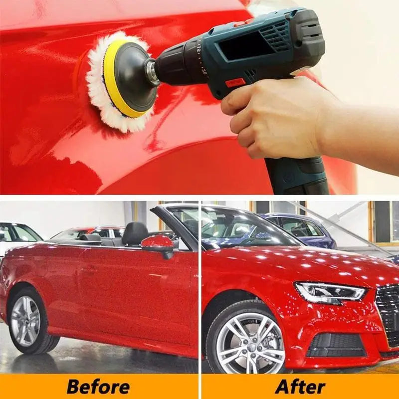 Universal 3/4-Inch Car Polish Pad for M10/M14 Soft Wool Machine Waxers - Car Body Polishing Discs and Cleaning Accessories