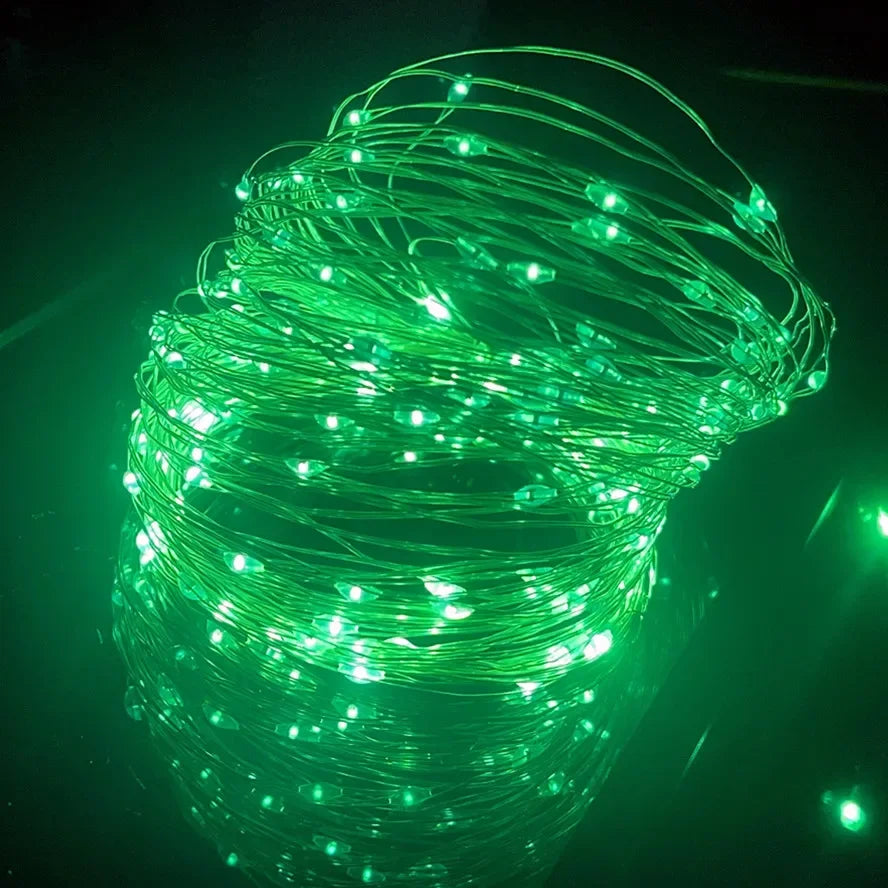 Waterproof USB LED Copper Wire Fairy Lights String - 10M & 20M Options for Christmas, Weddings, Parties, and Holiday Decor
