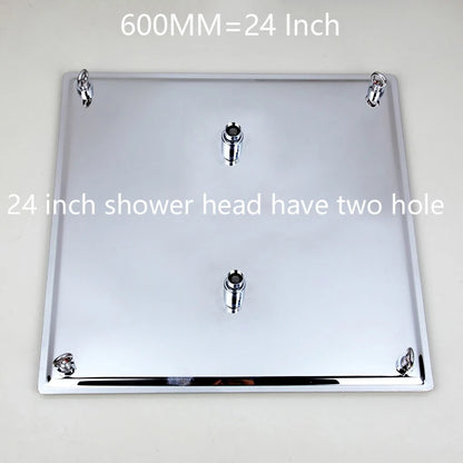 ZAPPO Bathroom LED Rain Shower Head Stainless Steel Rainfall Shower Head Bathroom Ultra-Thin Shower Head without Shower Arm