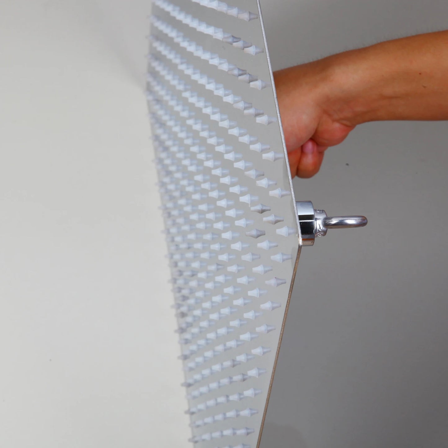 ZAPPO Bathroom LED Rain Shower Head Stainless Steel Rainfall Shower Head Bathroom Ultra-Thin Shower Head without Shower Arm