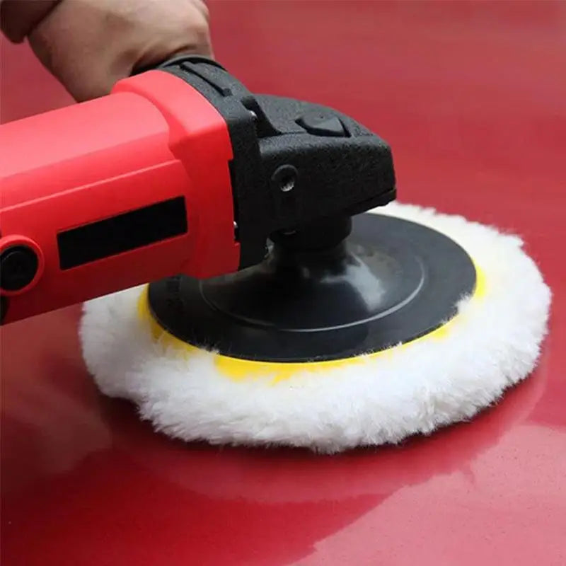 Universal 3/4-Inch Car Polish Pad for M10/M14 Soft Wool Machine Waxers - Car Body Polishing Discs and Cleaning Accessories