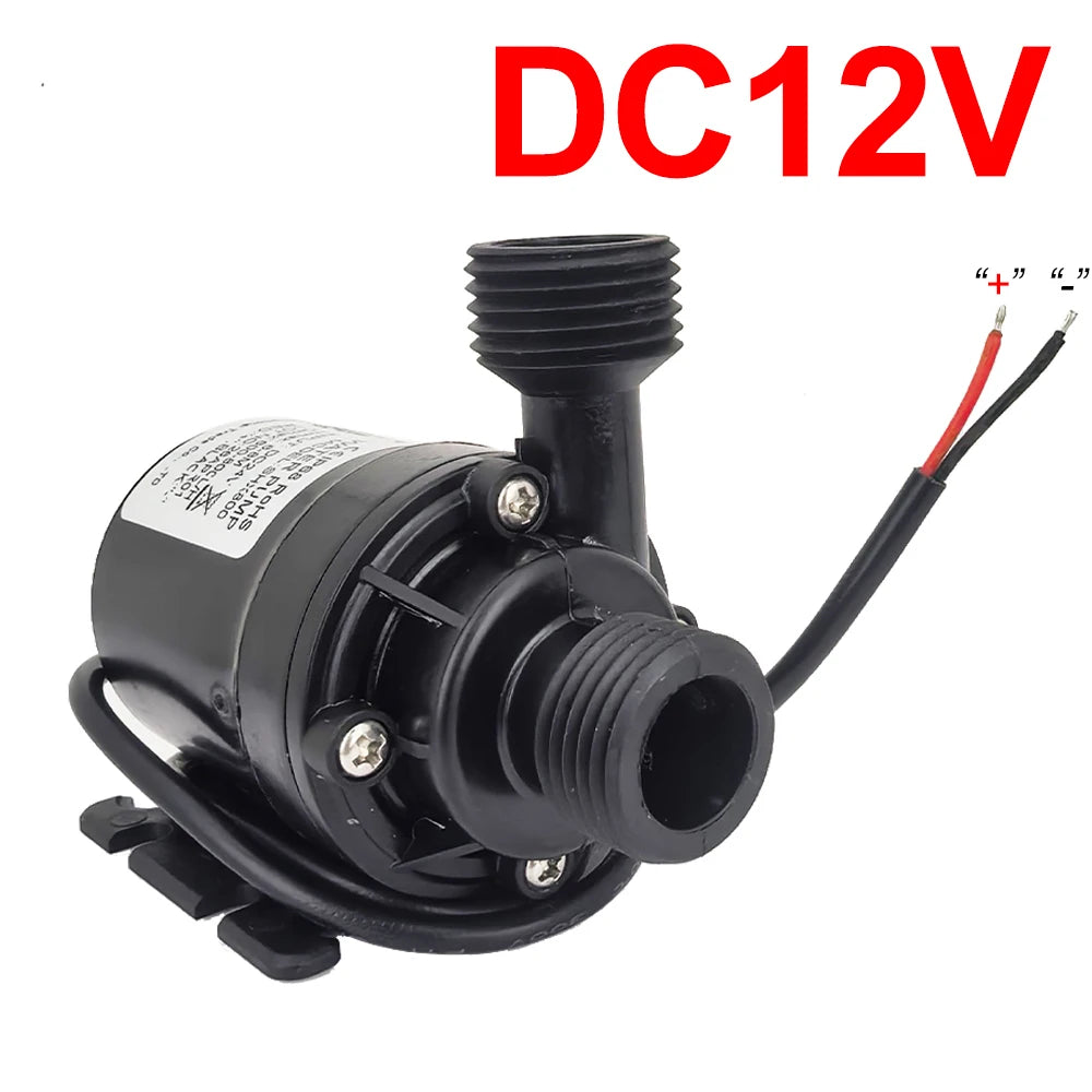 Mini DC12V/24V Brushless Submersible Water Pump for Aquariums, Ponds, and Fountains