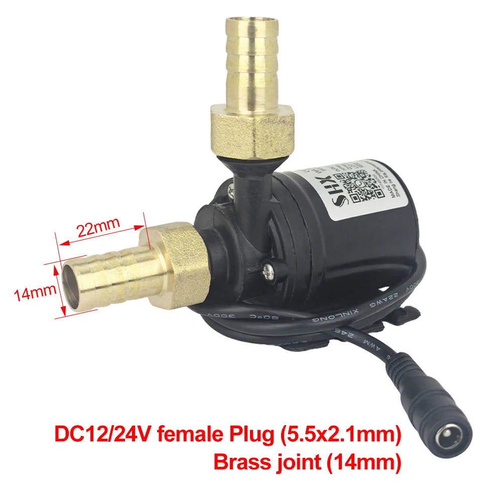 Mini DC12V/24V Brushless Submersible Water Pump for Aquariums, Ponds, and Fountains