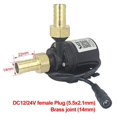 Mini DC12V/24V Brushless Submersible Water Pump for Aquariums, Ponds, and Fountains