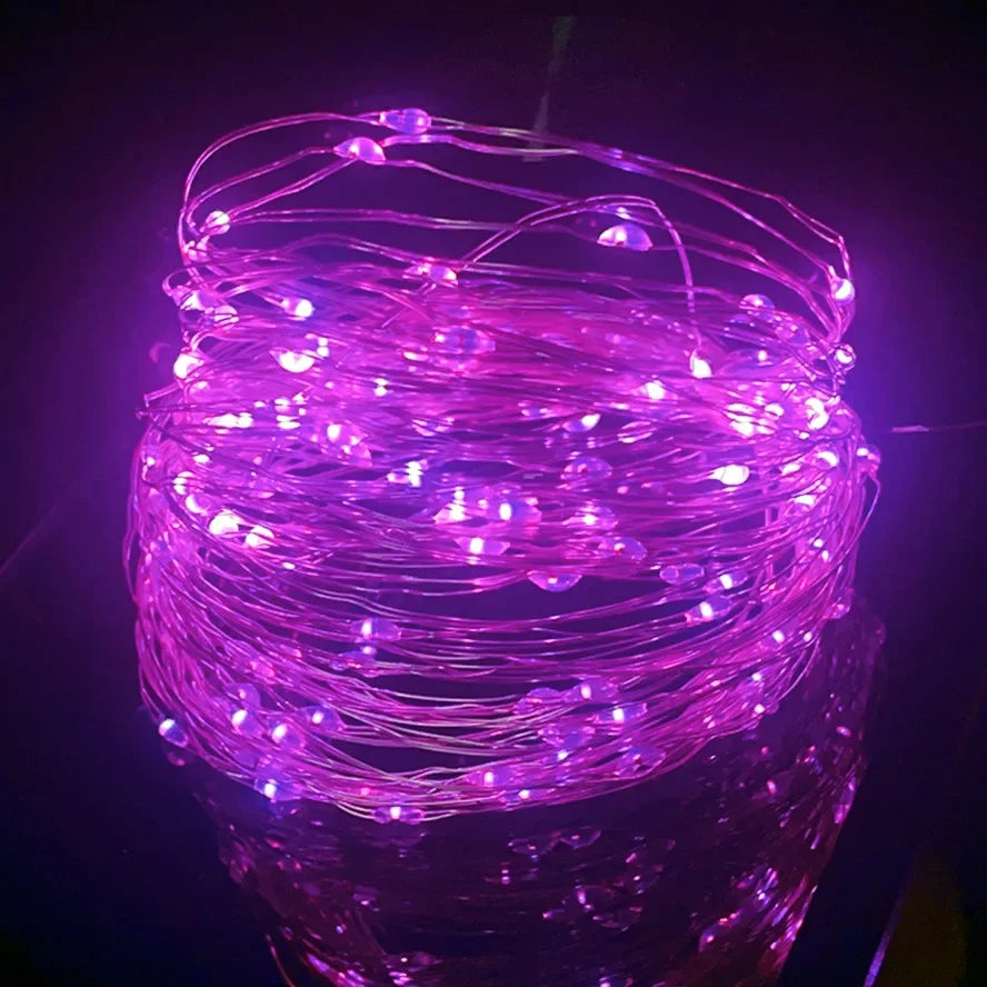 Waterproof USB LED Copper Wire Fairy Lights String - 10M & 20M Options for Christmas, Weddings, Parties, and Holiday Decor